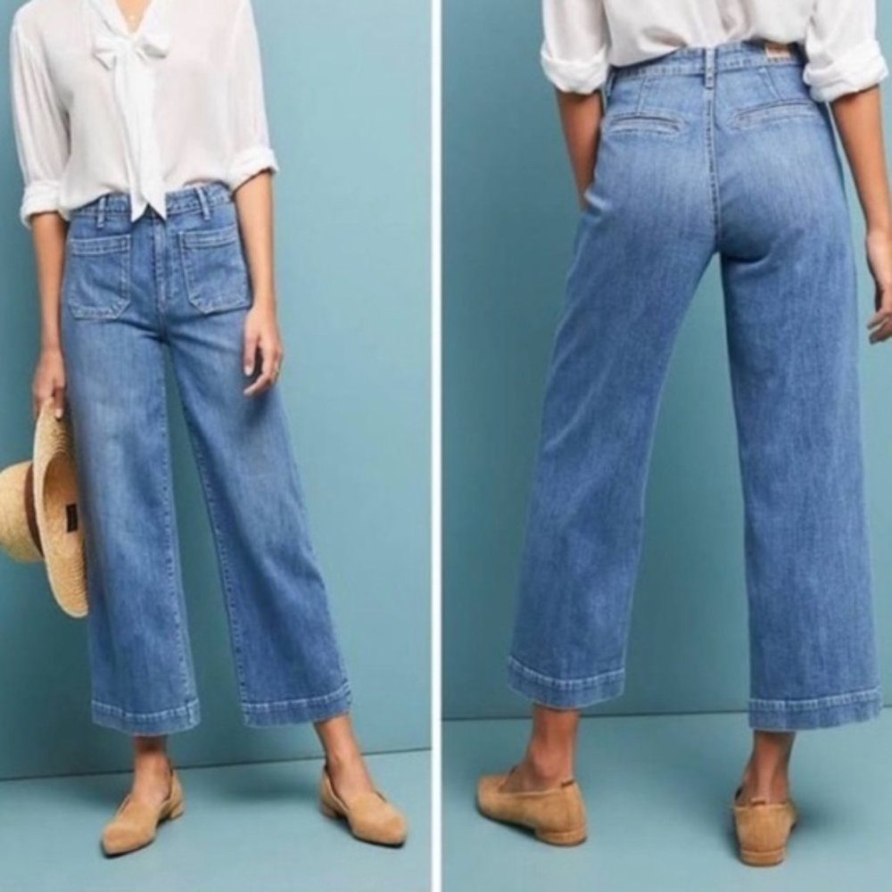 PAIGE Nellie High Rise Culottes Jeans Size 24